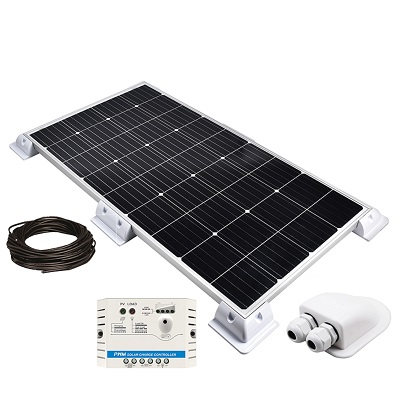 120 W 18 V Wohnmobil-Solarpanel-Kit ABS-Halterungs-Kit für Wohnwagen